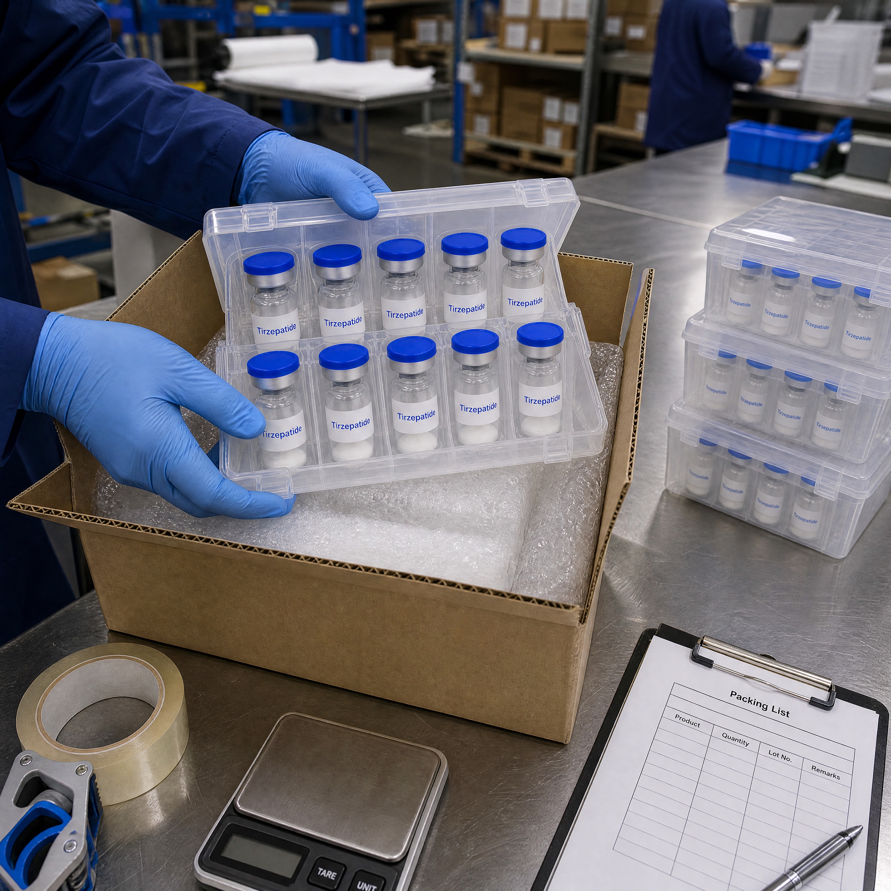 Research material packing inspection
