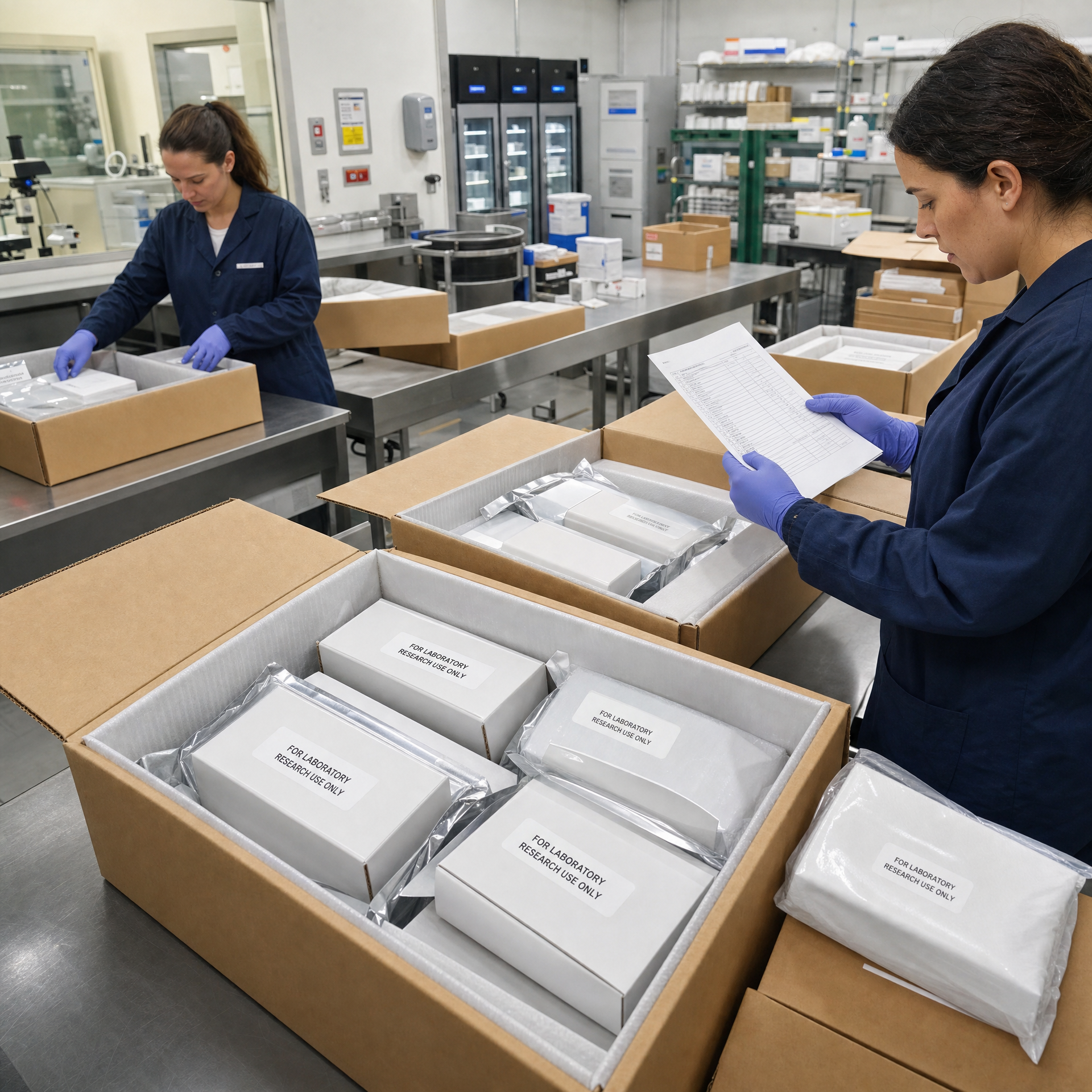 Insulated research material packaging